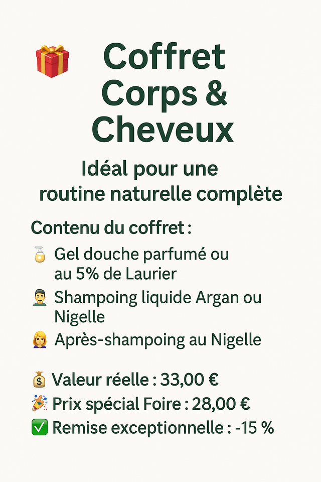 Coffret Corps et cheveux 