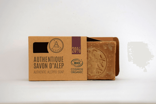 Savon d&#039;Alep 20% BIO - Soin Luxueux pour Peau Sensible