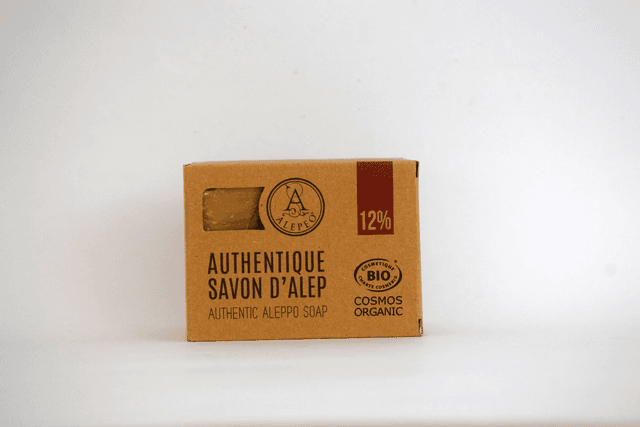 Savon d&#039;Alep 12% - peaux sensibles BIO