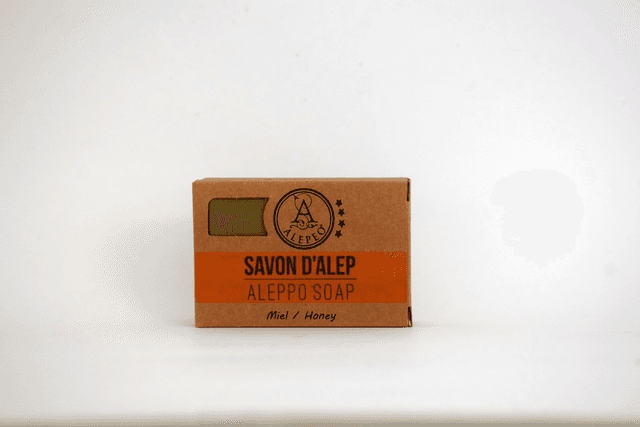 Savon d&#039;Alep parfumé Miel 100g 