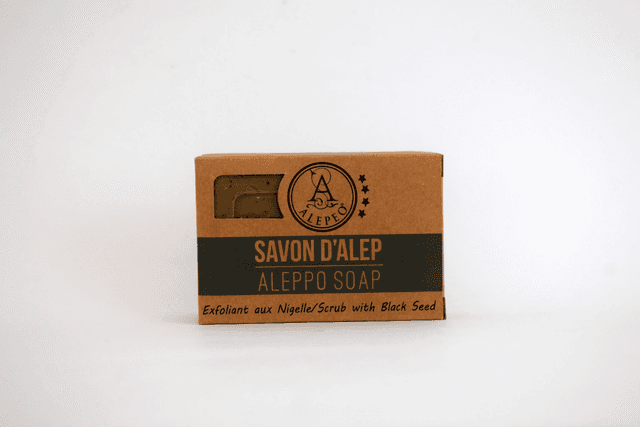 Savon d&#039;Alep Exfoliant aux Nigelles