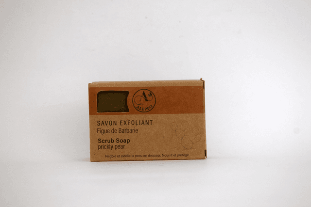 Savon d&#039;Alep Exfoliant Naturel  à la Figue de Barbarie 