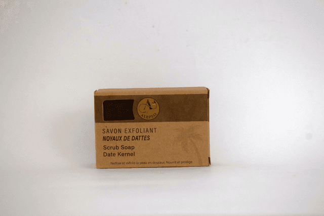 Savon d&#039;Alep Exfoliant aux Noyaux de Dattes  