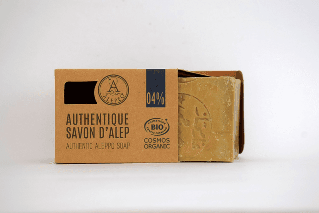 Savon d&#039;Alep 4% quotidien  BIO
